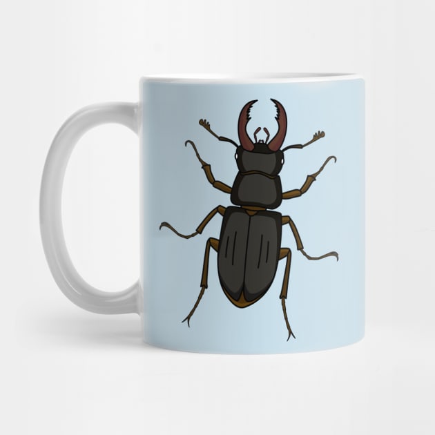 Stag beetle insect illustration by Cartoons of fun